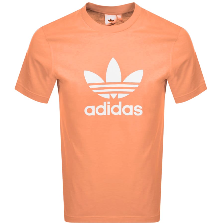 Alternative Image for Productadidas Originals Trefoil Logo T Shirt Orange1